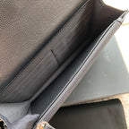 CC Classic Woc 20cm All Black Grained Calfskin