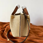 Valentino Spring and Summer Tote Bag Beige Raffia 552570