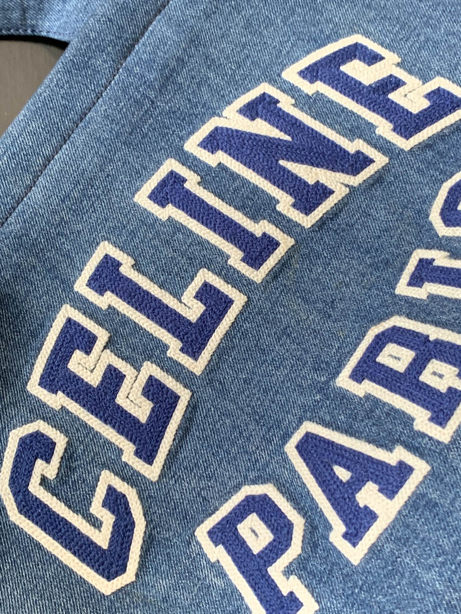 LARGE CABAS THAIS 41 IN BLUE DENIM