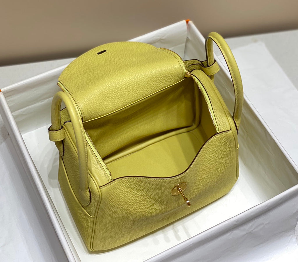 HM LINDY 26 BAG LEMON TAURILLON CLEMENCE LEATHER