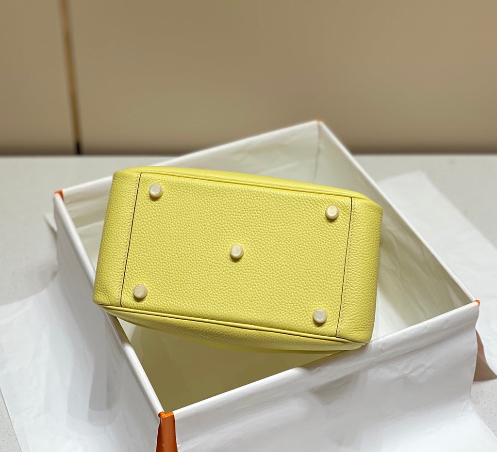 HM LINDY 30 BAG LEMON TAURILLON CLEMENCE LEATHER