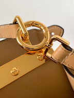 Peekaboo ISeeU Petite 20 Bag Light Brown Lambskin Ghw