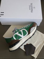 VT Lace Sneaker Green Brown Suede Leather