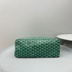 HOBO BOHÈME 34 IN GREEN GOYARDINE CANVAS AND CALFSKIN