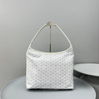 HOBO BOHÈME 34 IN WHITE GOYARDINE CANVAS AND CALFSKIN