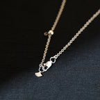 wild flower diamond line pendant