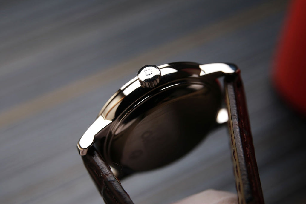 Omega De Ville 27.4mm Blue Dial Leather