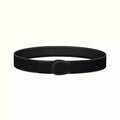 HM LUCK BELT BUCKLE & REVERSIBLE BLACK LEATHER STRAP 38MM