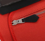 HM HERBAG ZIP 31 BLACK AND ROSE CANVAS