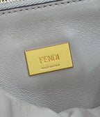 FENDI PEEKABOO 27 IN BLACK CALFSKIN WITH GOLD HARDWARE
