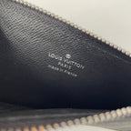LV N64038 Coin Card Holder Black Damier Graphite Canvas 221507