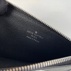 LV M64038 Coin Card Holder Black Monogram Canvas 221505
