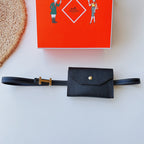 focus belt 13mm with kelly pocket black epsom gold buckle