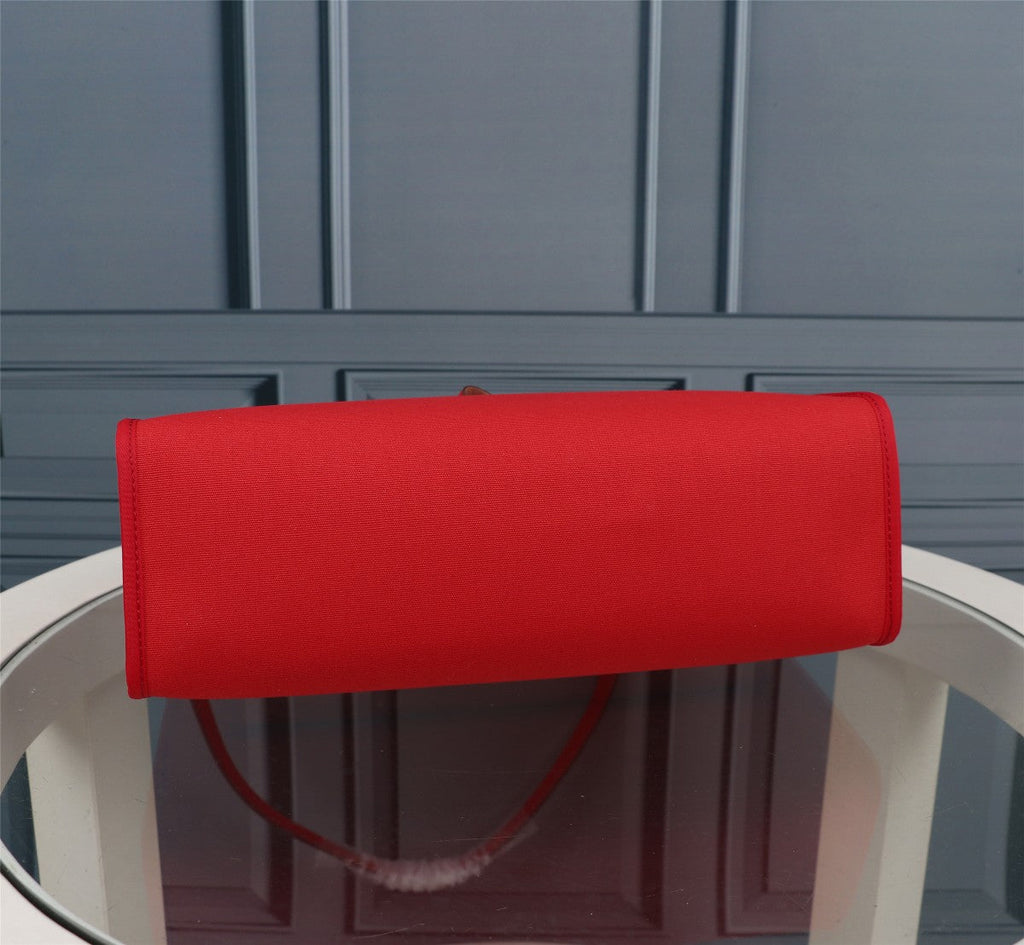 HM HERBAG ZIP 31 RED CANVAS