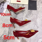VT 25 Toe Pumps Red Patent Leather 340210