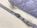LARGE CARO BAG 28 OPALINE PURPLE CALFSKIN BLACK HARDWARE