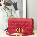 LARGE CARO BAG 28 RED CALFSKIN