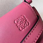 Mini Gate Dual bag in soft calfskin and jacquard pink smooth caflskin