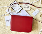 CELINE MEDIUM CLASSIQUE BAG 24CM RED CALFSKIN