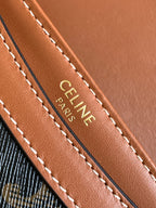 teen besace triomphe canvas 18.5 tan calfskin
