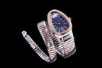 SERPENTI TUBOGAS 35MM PINK GOLD SILVER DIAMOND BEZEL