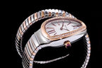 SERPENTI TUBOGAS 35MM PINK GOLD SILVER DIAMOND BEZEL