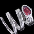 serpenti tubogas 35mm stainless steel diamond bezel double spiral