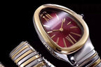 serpenti tubogas 35mm gold silver double spiral