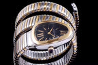 serpenti tubogas 35mm gold silver double spiral