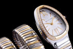 serpenti tubogas 35mm gold silver double spiral