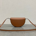Celine Besace Cuir Bag Triomphe Brown Calfskin