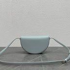 Celine Besace Cuir Bag Triomphe Grey-Blue Calfskin