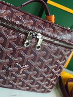 MUSE VANITY CASE 20 IN WINE RED GOYARDINE CANVAS
