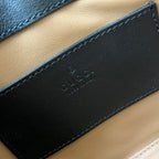 gg jackie mini 19cm black calfskin with chain