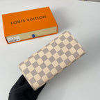 LV N41625 Emilie Wallet White Ballet Pink Monogram Canvas 221667
