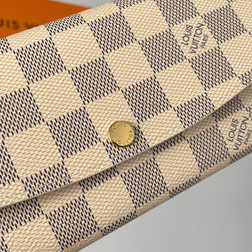 LV N41625 Emilie Wallet White Ballet Pink Monogram Canvas 221667