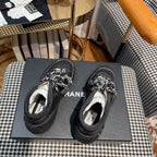 CC Sneaker In Black Lambskin 144801