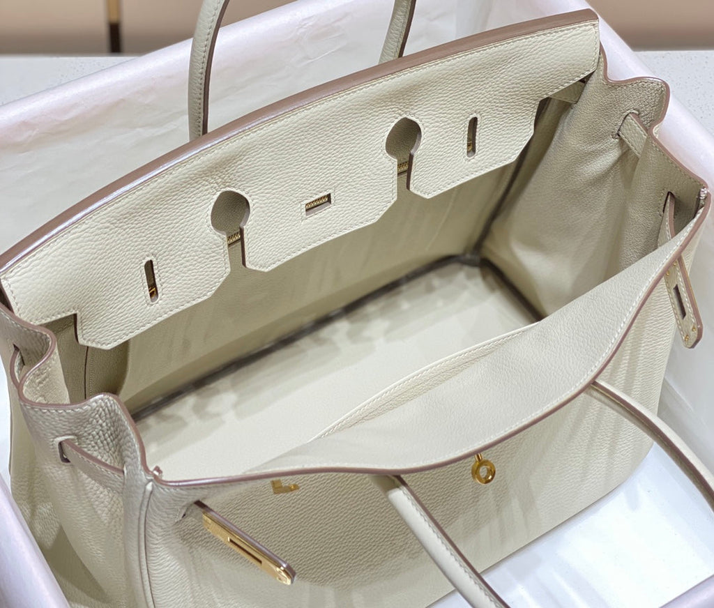 HM BIRKIN 35CM BAG WHITE TOGO GOLD HARDWARE