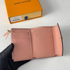 LV M64060 Victorine Wallet Pink Monogram Empreinte Leather 221685