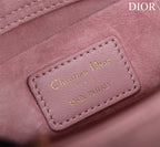 medium lady d-joy 26 antique pink lambskin