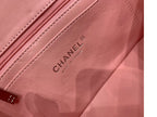 flap bag mini 20cm pink lambskin silver hardware