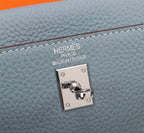 HM KELLY BAG 28 TEMPERED GRAY TOGO SILVER HARDWARE