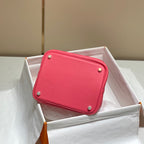 HM PICOTIN LOCK 18 RED PINK TOGO LEATHER