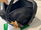 KNOT 20 IN BLACK LAMBSKIN WITH CHAIN