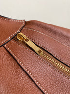 ROMY UNDERARM BAG 43 RUST ORANGE CALFSKIN