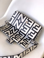Fend Roma & Marc Jacobs 27 Bag Black White Leather Shw