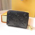 LV M81599 Portefeuille Roux Bifold Wallet Black Lambskin 247922
