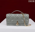 my cd mini 21 rock gray petent calfskin