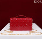 my cd mini 21 red patent calfskin