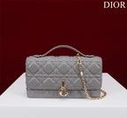 my cd mini 21 gray lambskin